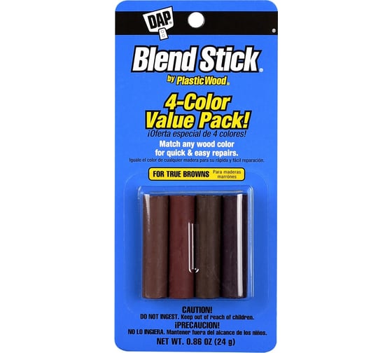 Набор стиков для быстрого ремонта деревянных поверхностей DAP BLEND STICK красное дерево 04083 1