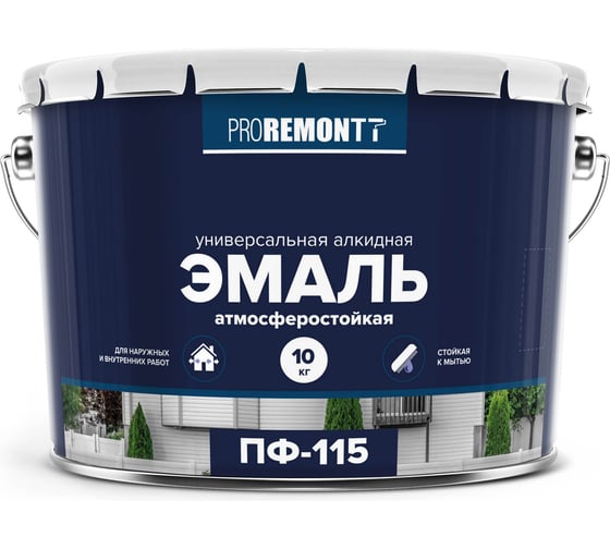 Эмаль Proremontt ПФ-115 Синий 10 кг 9591485 ЛА-00003063