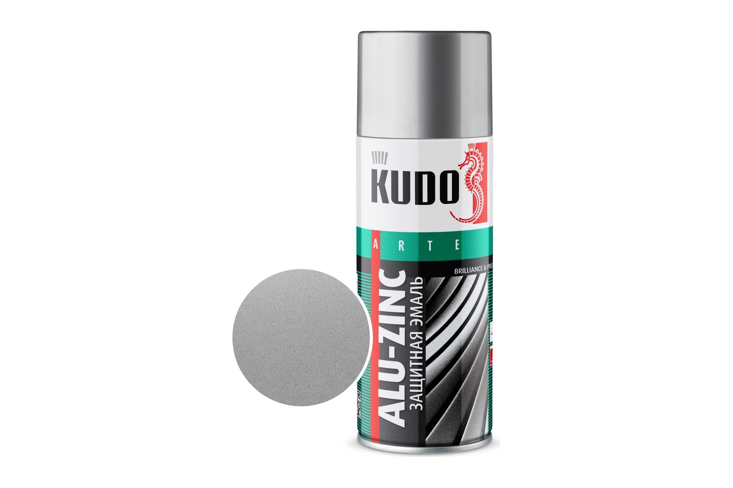 Эмальуниверсальнаяалюминиево-цинковаяKUDOсеребристаяKU-1090