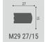 Молдинг bello deco XPS М 29 ( 15x27) 00-00108138 2