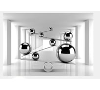Фотообои ООО Первое ателье 3d "Блестящие шары в тоннеле" 400x280 см ШхВ 141413-1-9-52081