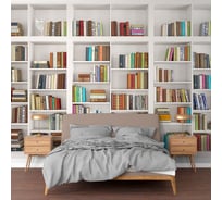 Фотообои ООО Первое ателье книги "Современный книжный стеллаж с книгами" 155x100 см ШхВ pw94435-1