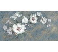 Фотообои ООО Первое ателье цветы "Белые бутоны на сером фоне" 300x155 см ШхВ 141397-1-9-52003
