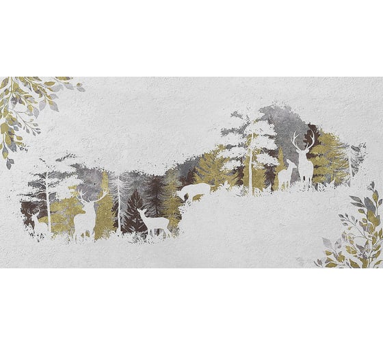 Фотообои ООО Первое ателье листья "Forest-Желтый лес" 300x150 см ШхВ 141075-1-9-50989 1