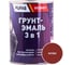 Грунт-эмаль Pufas 3 в 1 красно-коричневая мат. Decoself 0,9кг тов-212139 1