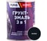 Грунт-эмаль Pufas 3 в 1 черная мат. Decoself 0,9кг тов-212145 1