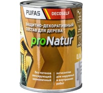 Лессирующий антисептик для дерева Pufas персик Decoself 0,8л тов-214550