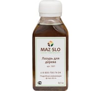 Лазурь для дерева MAZ-SLO цвет Серый, 100 мл 8060594