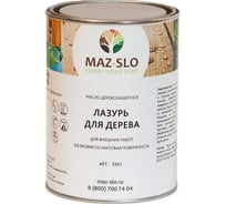 Лазурь для дерева MAZ-SLO цвет Фундук, 1 л 8061300