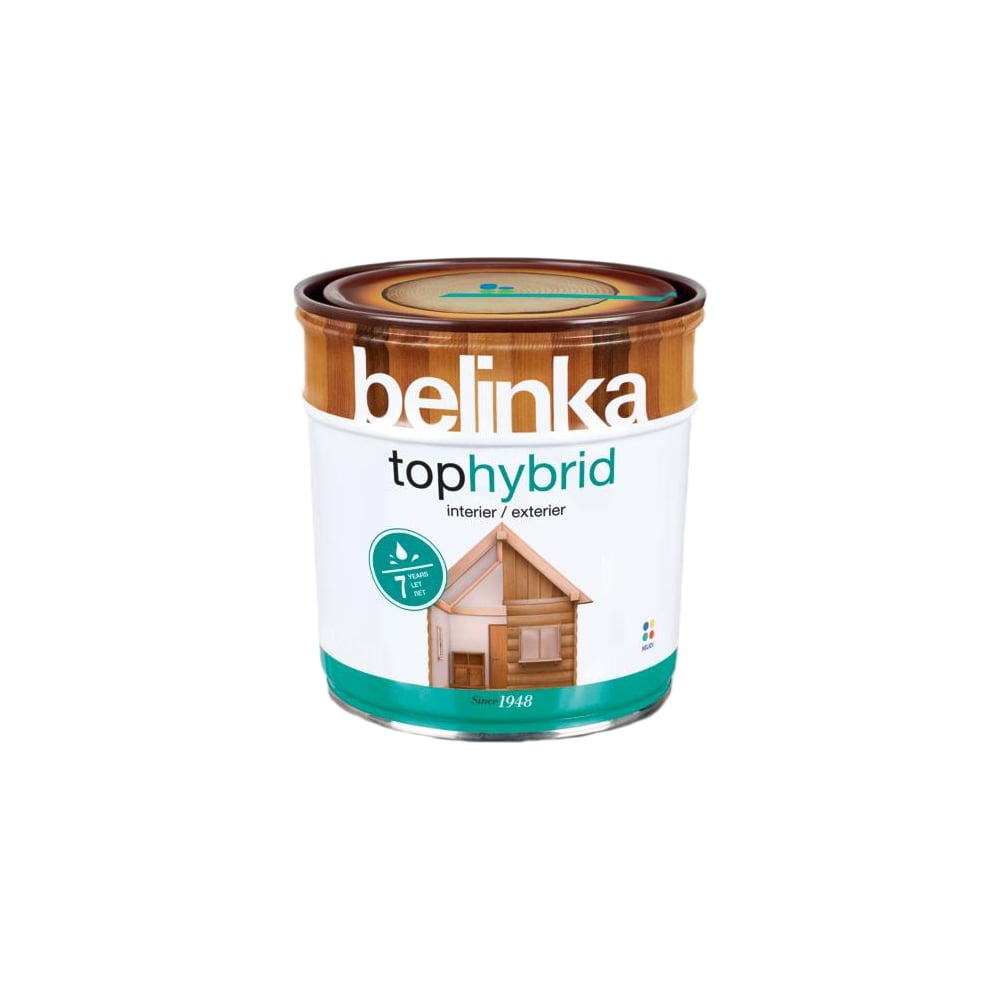 Лазурное покрытие для защиты древесины Belinka Tophybrid 2,5 л. 24 ...