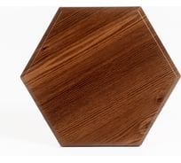 Панели декоративные стеновые Paneliavrora из лмдф в пвх пленке "Hexagon" цвет Орех кантри 4640174740584