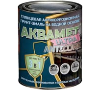 Глянцевая антикоррозионная грунт-эмаль 3в1 на водной основе Красковия Аквамет ULTRA «Anticorr» 1 кг RAL 7040 ER-00003650