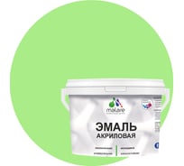Акриловая эмаль MALARE универсальная для деревянных и минеральных поверхностей, моющаяся, лайм, 2 кг. ЭАКРЛАИПГ0200