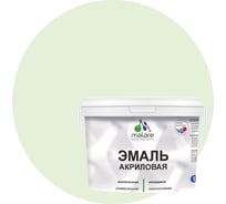 Акриловая эмаль MALARE универсальная для деревянных и минеральных поверхностей, моющаяся, светло-зеленый, 10 кг. ЭАКРСВЗПГ1000