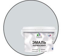 Акриловая эмаль MALARE универсальная для деревянных и минеральных поверхностей, моющаяся, светло-серая, 2 кг. ЭАКРСВСПГ0200
