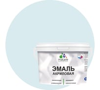 Акриловая эмаль MALARE универсальная для деревянных и минеральных поверхностей, моющаяся, туманная лазурь, 1 кг. ЭАКРТУЛПГ0100