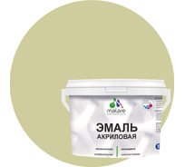 Акриловая эмаль MALARE универсальная для деревянных и минеральных поверхностей, моющаяся, фисташковый, 10 кг. ЭАКРФИСПГ1000