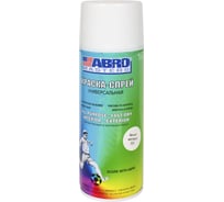 Аэрозольная краска ABRO INDUSTRIES INC Abro Masters белая матовая, 400 мл SP-020-AM