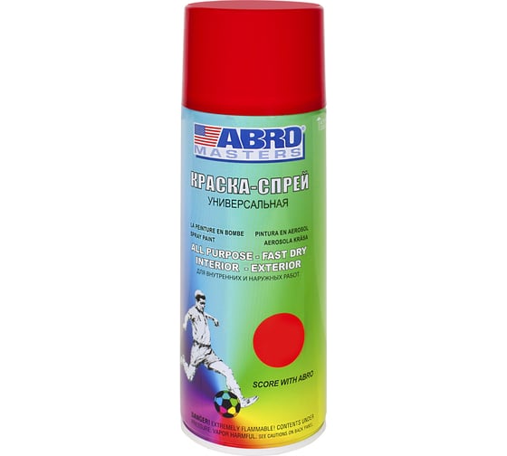 Аэрозольная краска ABRO INDUSTRIES INC Abro Masters красная, 400 мл SP-075-AM