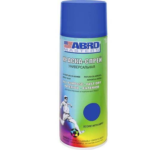 Аэрозольная краска ABRO INDUSTRIES INC Abro Masters синяя, 400 мл SP-035-AM
