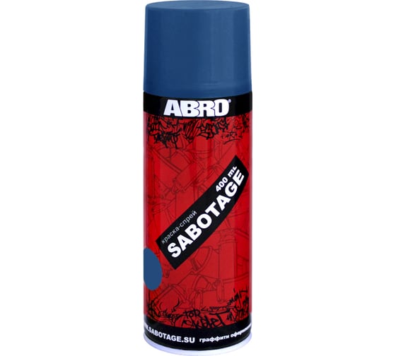 Аэрозольная краска ABRO INDUSTRIES INC Abro Sabotage 021 синяя, 400 мл SPG-021 1