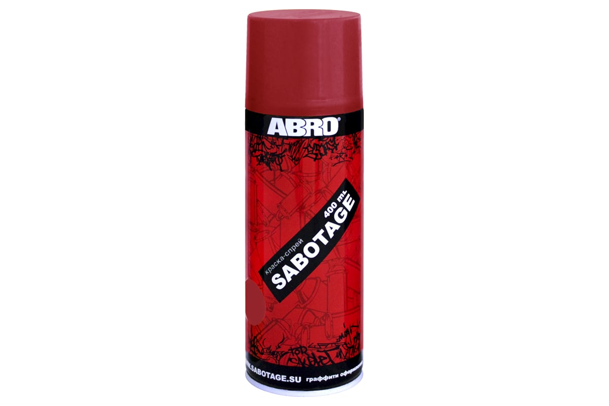 Аэрозольная краска ABRO INDUSTRIES INC Abro Sabotage 137 вишневая, 400 ...