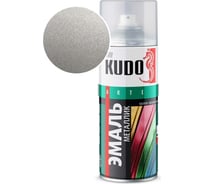 Эмаль металлик универсальная быстросохнущая KUDO SILVER GRAIN FINISH серебристый кварц KU-1059