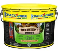 Грунт-пропитка с защитой от плесени и грибка Красковия Древощит PROFI "2в1" бесцветный 8 кг ER-00004668