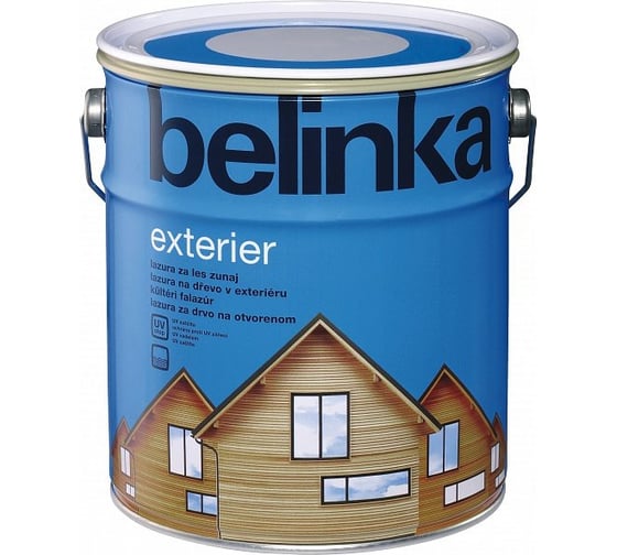 Лазурное покрытие для защиты древесины Belinka EXTERIER 0,75 л 61 прозрачный 31161 1
