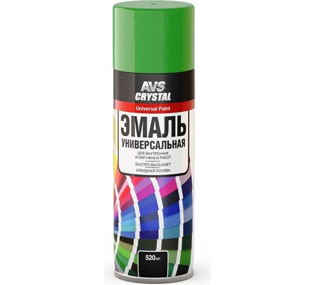 Эмаль универсальная алкидная Прохим "зеленый" 520 мл (аэрозоль) AVS AVK-508 A07130S