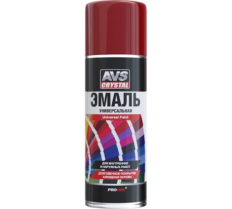 Эмаль универсальная алкидная Прохим "вишнёвый" 520 мл (аэрозоль) AVS AVK-510 A07132S