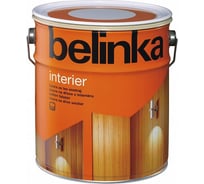 Лазурное покрытие для защиты древесины Belinka INTERIER 0,75 л, 73 сметаново-белый 30173