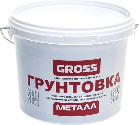 Грунтовка по металлу GROSS Металл 4кг 4620002841043