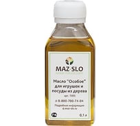 Масло для игрушек и посуды из дерева MAZ-SLO "Особое" цвет Вереск, 100 мл 8064288