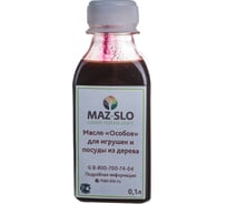 Масло для игрушек и посуды из дерева MAZ-SLO "Особое" цвет Махагон, 100 мл 8064523