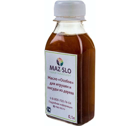 Масло для игрушек и посуды из дерева MAZ-SLO "Особое" цвет Палисандр, 100 мл 8064622