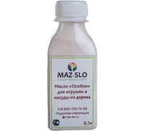 Масло для игрушек и посуды из дерева MAZ-SLO "Особое" цвет Снег, 100 мл 8064783