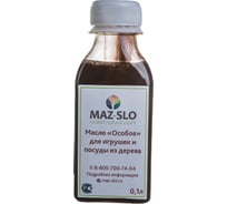 Масло для игрушек и посуды из дерева MAZ-SLO "Особое" цвет Черешня, 100 мл 8064929