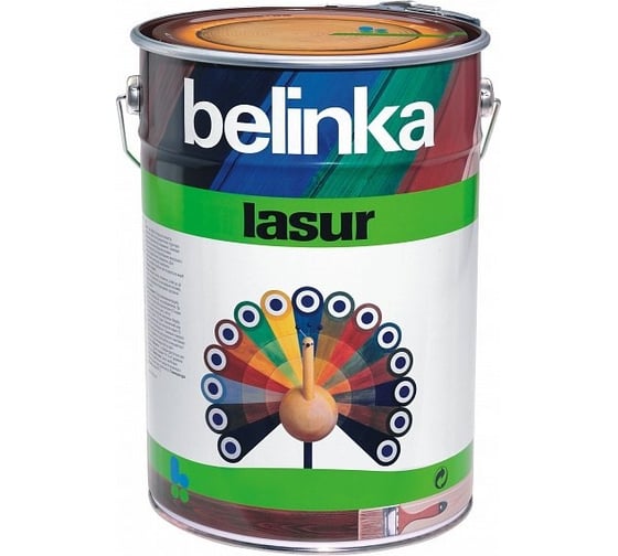 Лазурное покрытие для защиты древесины Belinka LASUR 20 голубая 5л 50470 1
