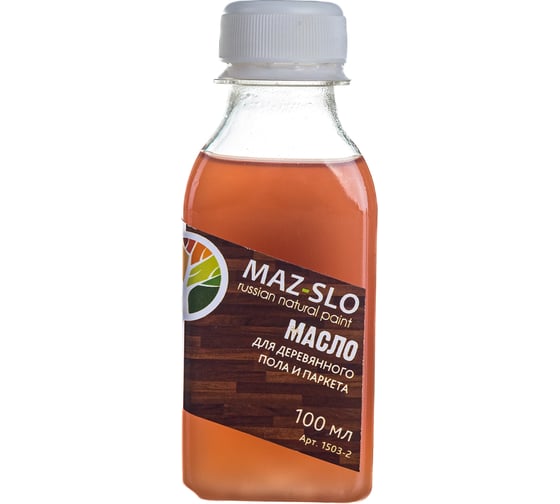 Масло для деревянного пола и паркета MAZ-SLO бесцветное 100 мл 8073983 1