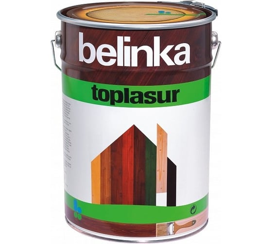 Лазурное покрытие для защиты древесины Belinka TOPLASUR 12 бесцветная 5л 51462