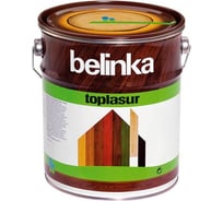 Лазурное покрытие для защиты древесины Belinka TOPLASUR 19 зеленая 1л 51219