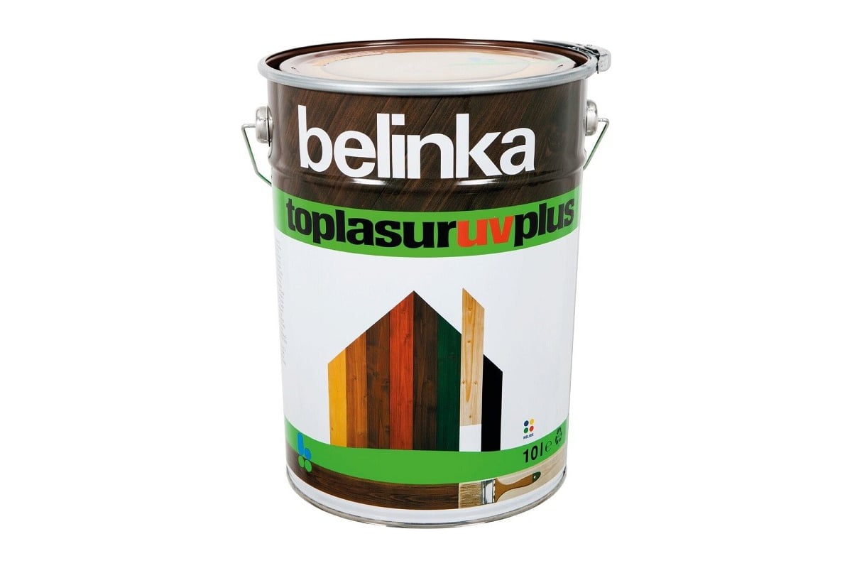 Лазурное покрытие для защиты древесины Belinka TOPLASUR UV PLUS 10л ...