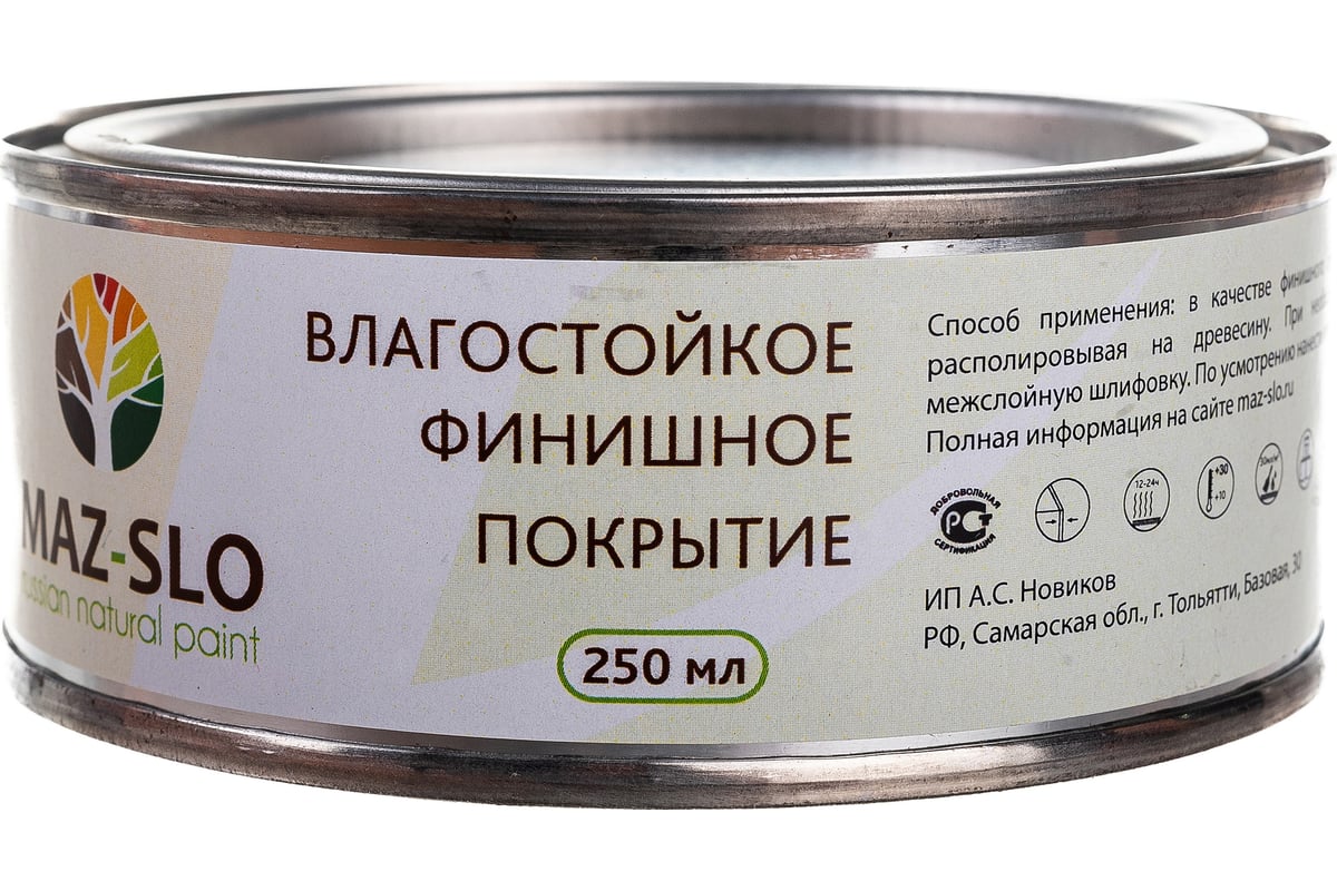 Восковая мастика MAZ-SLO матовая 0.25 л 8066992 - выгодная цена, отзывы ...