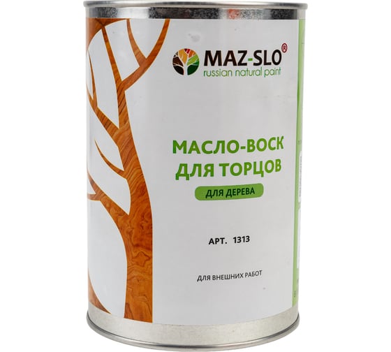 Масло-воск для торцов MAZ-SLO бесцветное 1 л 8061393