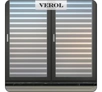 Матовая самоклеящаяся пленка на окно Verol Полосы витражная, 2 рулона 75x152 см ПО_0042