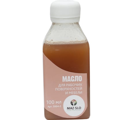 Масло для рабочих поверхностей и мебели MAZ-SLO цвет Бук 100 мл 8076380