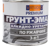 Грунт-эмаль VIRTUOSO PREMIUM 3 в 1 по ржавчине красная 1,9кг 11592720