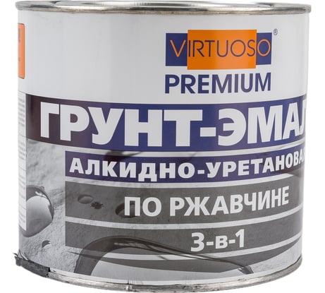 Грунт-эмаль VIRTUOSO PREMIUM 3 в 1 по ржавчине красная 1,9кг 11592720
