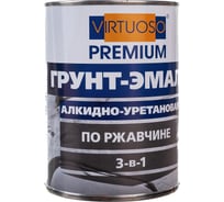 Грунт-эмаль VIRTUOSO PREMIUM 3 в 1 по ржавчине красная 0,9кг 11592719